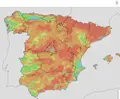 Imagen Índice de Peligro de Incendios Forestales de la Agencia Estatal de Meteorología (Aemet)