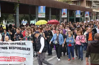 Manifestación de este sábado por la crisis de la vivienda en Zamora