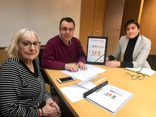PSOE Zamora. Procuradores Cortes CyL Inmaculada García Rioja, José Ignacio Martín Benito y Ana Sánchez 2020