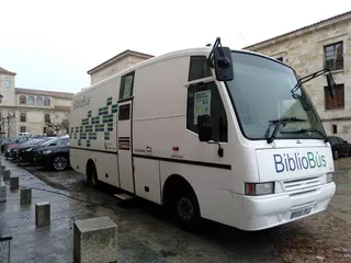 Bibliobús en Zamora capital. Archivo