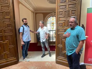 Guarido y Gago en el Ayuntamiento de Zamora