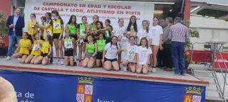 3º por equipos femenino Vino Toro Caja Rural. Campeonato Regional de Deporte en Edad Escolar