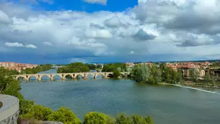 Vista del río Duero a su paso por Zamora