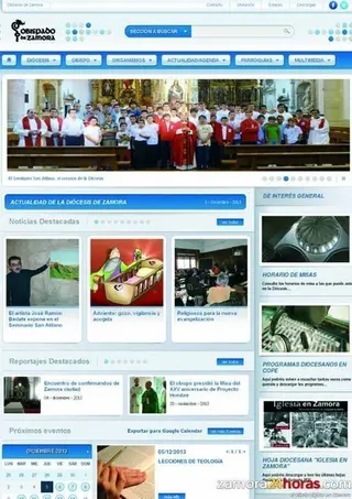 La Diócesis de Zamora renueva su web cuando se cumple una década de su presencia en Internet