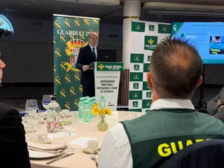 Cipriano García, director general de Caja Rural de Zamora, en la inauguración del desayuno empresarial