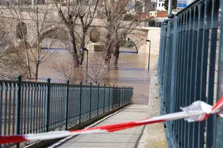 El Duero muestra su fuerza con una importante crecida tras las lluvias de febrero de 2026
