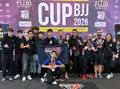 El equipo benaventano de jiu-jitsu Ámbar Team en una competición el pasado mes de marzo