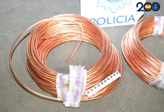 Material incautado por la Policía Nacional 