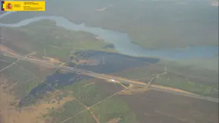 Situación actual del incendio. Foto: Naturaleza CyL