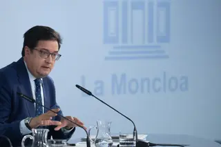 - El ministro para la Transformación Digital y de la Función Pública, Óscar López, durante una rueda de prensa posterior al Consejo de Ministros, a 23 de junio de 2026, en Madrid (España). - Fernando Sánchez - Europa Press - Archivo