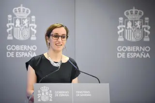 Imagen de la ministra de Sanidad, Mónica García. Fernando Sánchez Europa Press