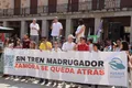 Concentración por la pérdida de servicios ferroviarios en Zamora