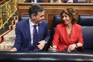 El presidente del Gobierno, Pedro Sánchez, y la vicepresidenta primera y ministra de Hacienda, María Jesús Montero, durante una sesión de control al Gobierno, en el Congreso - Eduardo Parra - Europa Press - Archivo