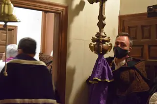 Vía Crucis de las Capas Pardas en San Claudio de Olivares