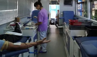 Imagen de archivo de un donante de sangre en Zamora