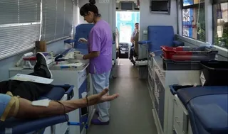 Donación de sangre. Archivo