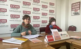 Un instante de la rueda de prensa