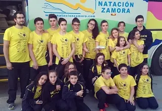 El Natación Zamora logra 24 medallas en la Liga Territorial Infantil-Alevín