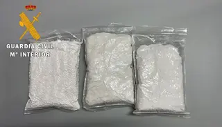 Cocaína incautada en una operación. Archivo