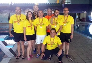 El Dragones Caja Rural estrena el título de campeón de España máster arrasando en Palencia