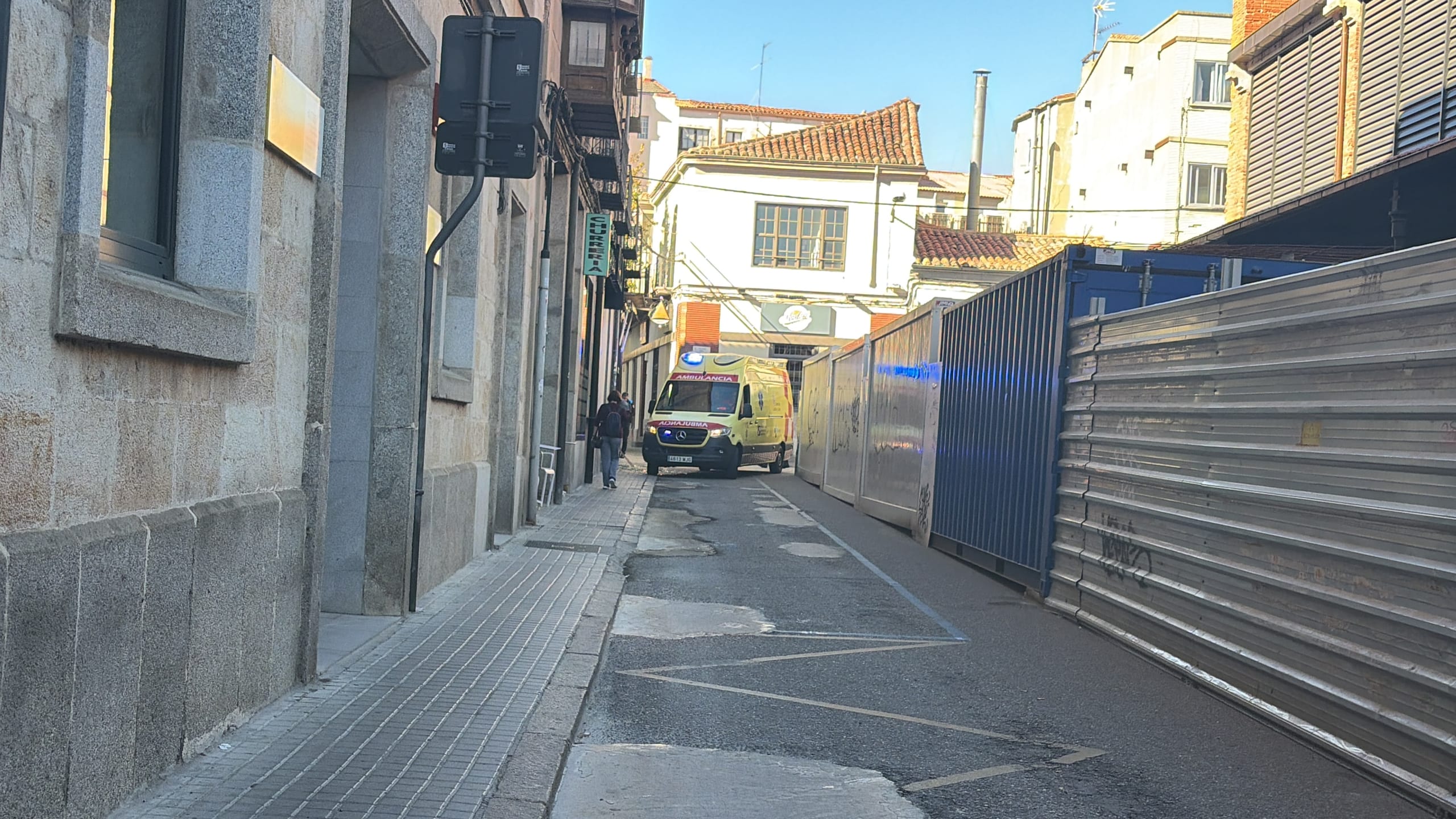 Ambulancia en el entorno del Mercado