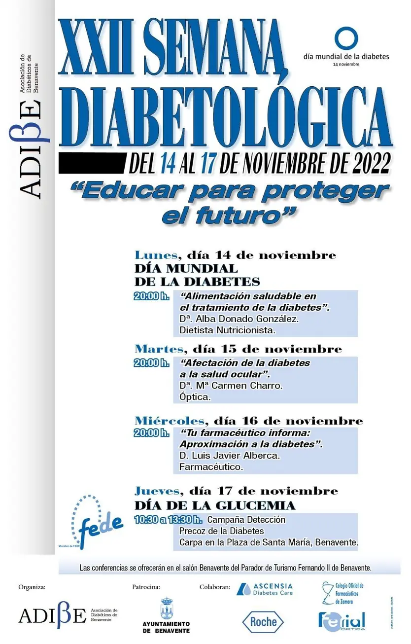 Programa XXII Semana de la Diabetes