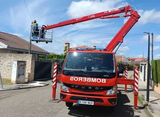 Bomberos en Morales del Vino