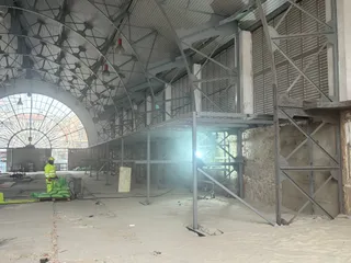 Imagen de las obras del Mercado de Abastos