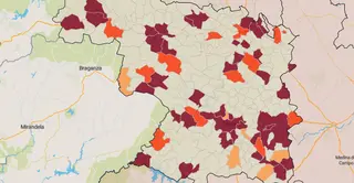 Mapa de la incidencia de coronavirus en los municipios de Zamora este martes