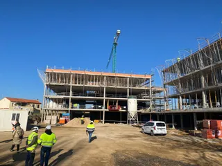 Visita de Isabel Blanco a las obras de la nueva residencia en Zamora