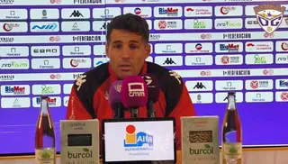 Pere Martí, entrenador del CD Guadalajara un instante en rueda de prensa | CANAL OFICIAL CD GUADALAJARA