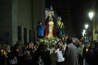 Procesión de la Virgen de la Saleta. Archivo.