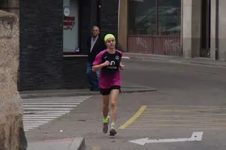 Una zamorana sale a correr durante el cofinamiento