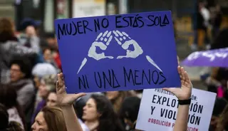 Contra la violencia de género.Archivo