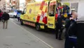 Ambulancia en la calle Villalpando. Archivo