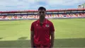 Carlos Ramos en el postpartido frente al CD Extremadura
