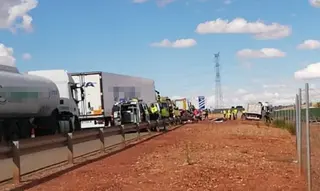 Imagen del accidente. Foto Radar Zamora