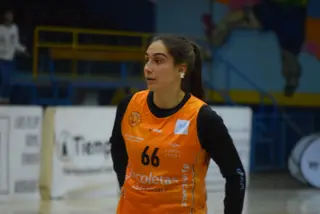 Carlota Menéndez, jugadora del CD Zamarat. Archivo.