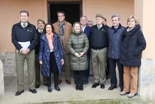 La visita de Margarita Robles a las obras de Monte la Reina