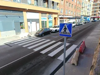Imagen del nuevo paso de peatones Ronda La Feria