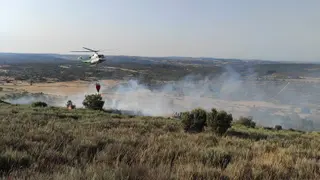 Incendio en Figueruela. AM Aliste. ARCHIVO