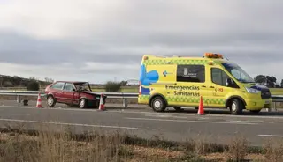 Accidente en la A66 FOTO SALAMANCA24HORAS