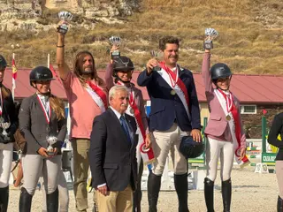 Miembros del equipo Orión-Valme en el Campeonato Regional