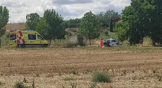 Imagen de los madios de emergencia en la zona