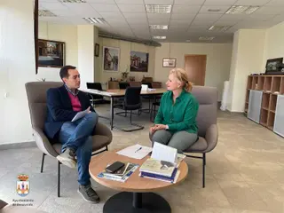 Reunión entre Luciano Huerga y Leticia García