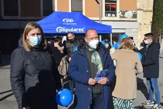Isabel Blanco y José María Barrios en un acto en Zamora