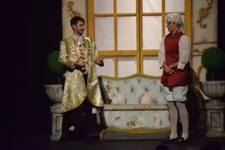 Actuación teatral en el Teatro Ramos Carrión. Archivo.