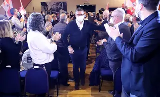 Un acto público del PSOE con Patxi López en Zamora. Archivo