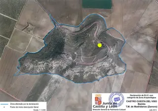 Preocupación por el impacto en el yacimiento vacceo de El Viso de Bamba