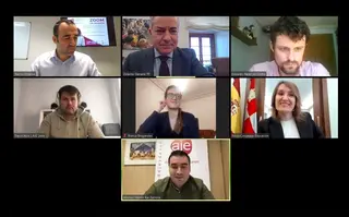Videoconferencia con una asociación de jóvenes empresarios